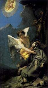 S. Francis receiving the stigmata -Tiepolo 1767-69