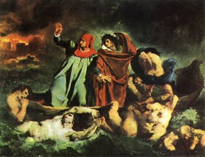 Dante e Virgilio all'inferno-Eugéne Delacroix 1822