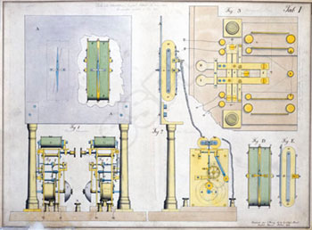 Brevetto inglese di Wheatstone e di Cooke, tabella I, 6 maggio 1845.
